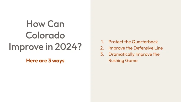How can Colorado improve in 2024? Here are 3 ways