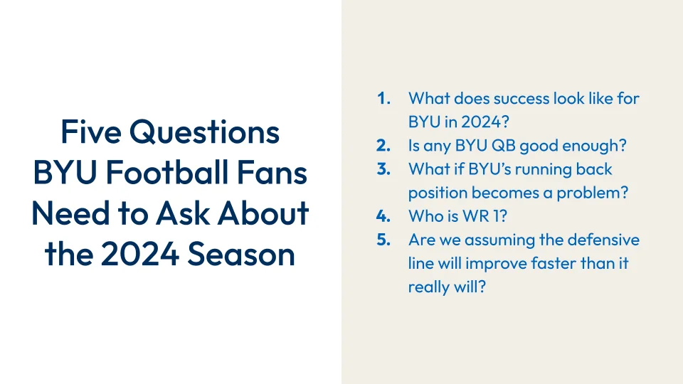 Five questions BYU football fans need to ask